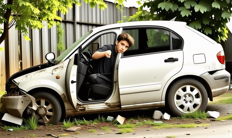 Sous l’emprise de l&rsquo;alcool, il se retrouve dans un jardin après une chute de cinq mètres en voiture