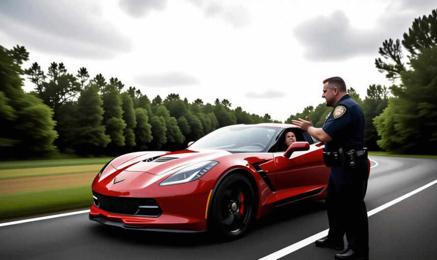 Sur une route nationale, un conducteur pris en flagrant délit de grand excès de vitesse justifie sa conduite par une urgence inattendue.