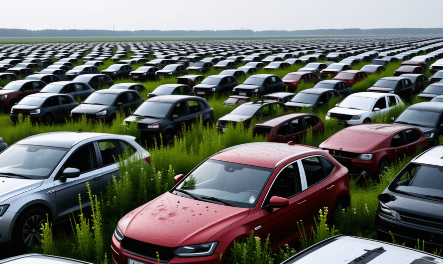 À la découverte du vaste cimetière de voitures électriques en Chine : des milliers de véhicules abandonnés laissés à se dégrader