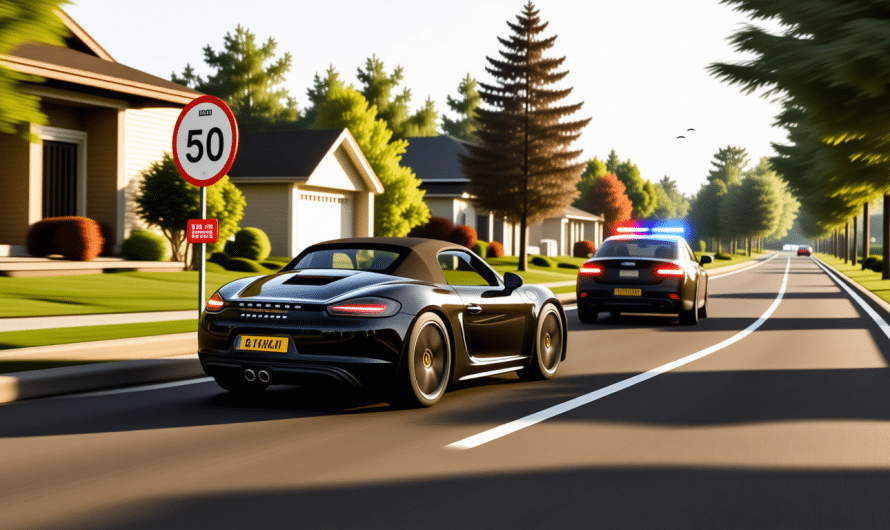Une Porsche 718 Boxster interceptée à 110 km/h dans une zone à 50 : direction la fourrière !
