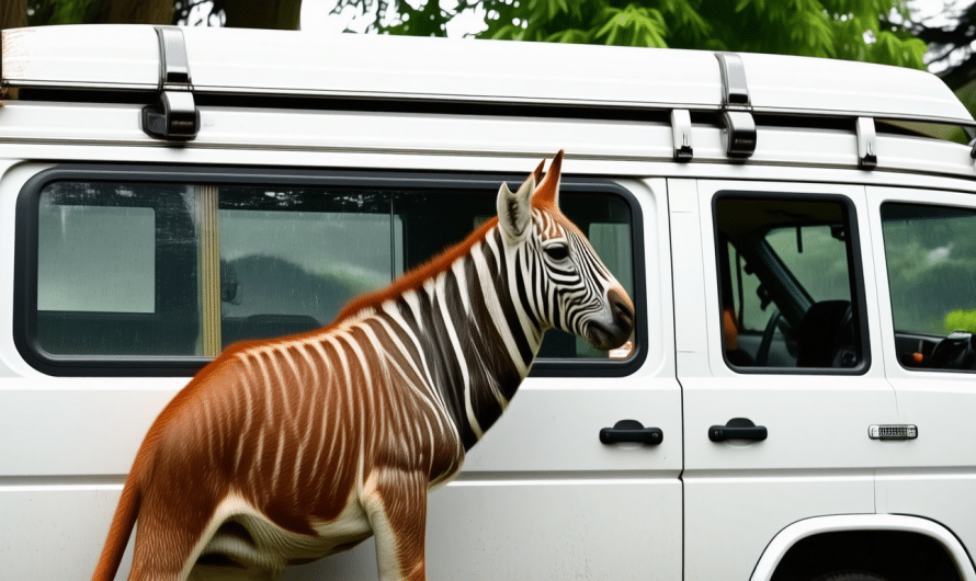 Une intervention surprenante : la police saisit une camionnette &lsquo;Arche de Noé&rsquo; transportant des zèbres, une buse et divers animaux