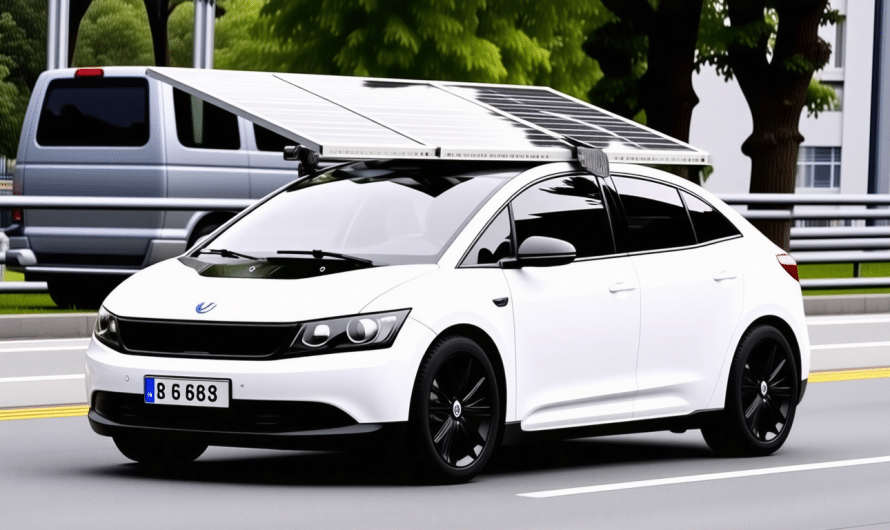 Une voiture électrique traverse la mythique route 66, alimentée uniquement par l&rsquo;énergie solaire