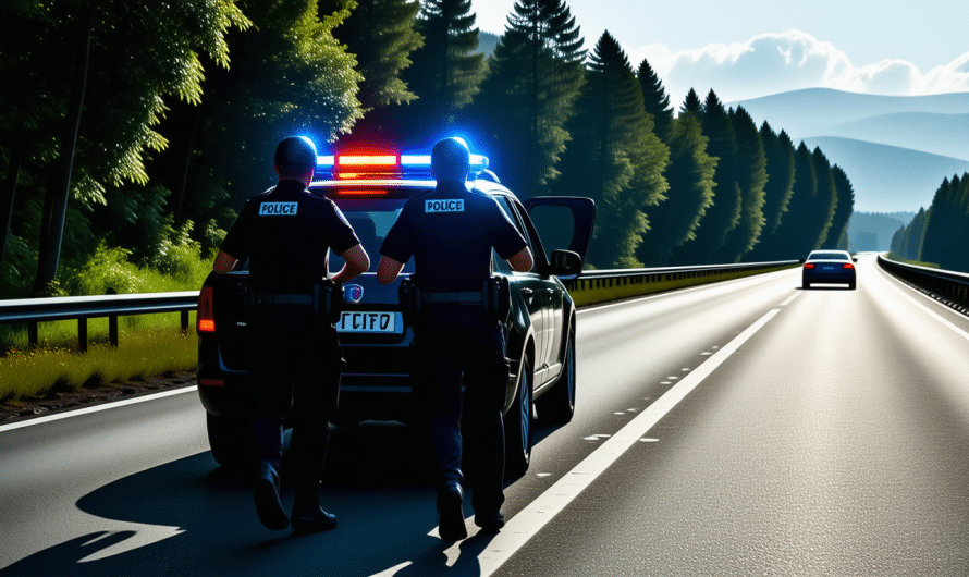 Des gendarmes interceptent un véhicule pour excès de vitesse et se retrouvent engagés dans une course contre la montre