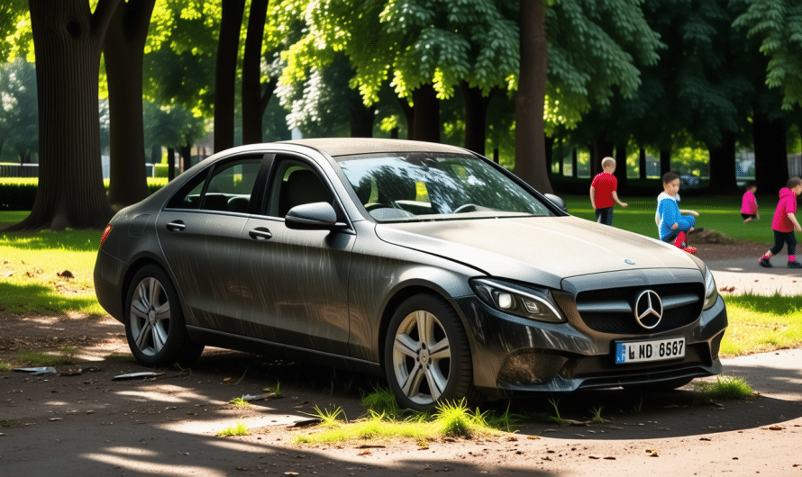 Une voiture s&rsquo;écrase dans un parc, mettant en danger des enfants en plein jeu