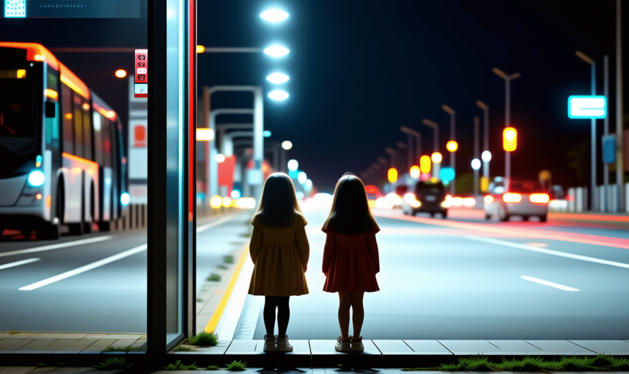 Deux jeunes sœurs abandonnées sous un abribus nocturne, leur mère face à des poursuites judiciaires