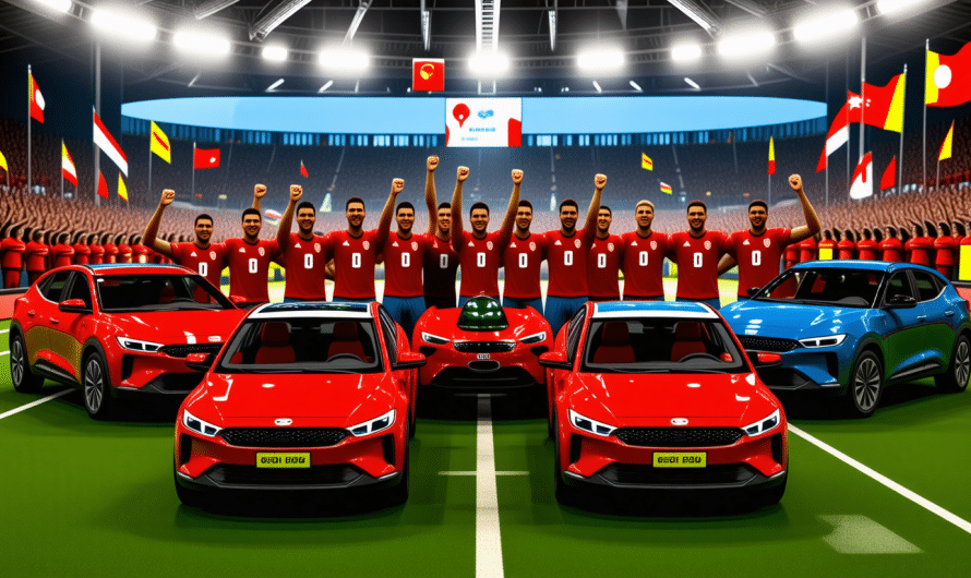 Les titulaires de l&rsquo;équipe nationale récompensés par des voitures électriques BYD après leur qualification en Coupe du Monde