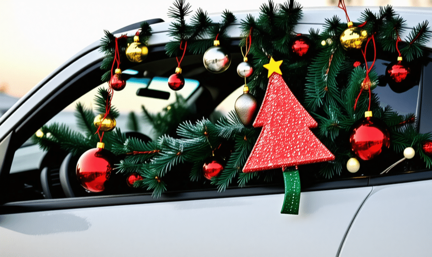 Décorer sa voiture à Noël : ce que la loi autorise vraiment