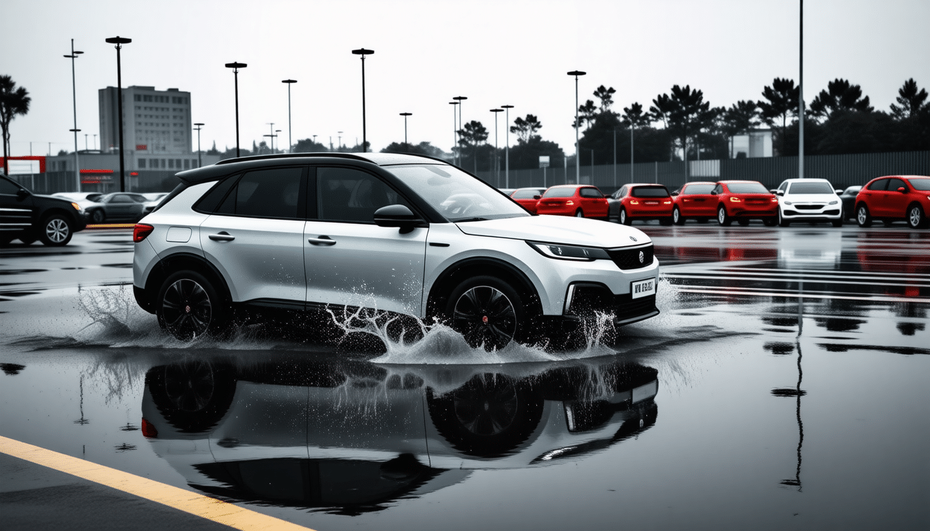 découvrez l'incroyable mésaventure de la xiaomi su7 qui, lors d'une manœuvre inattendue, transforme un parking en étang. une histoire surprenante mêlant technologie et imprévu aquatique.