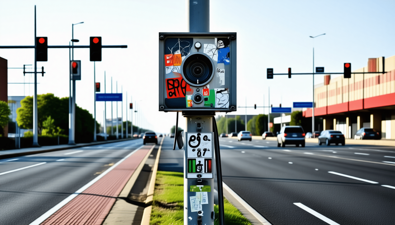 découvrez comment un radar nouvellement installé à un point stratégique a rapidement été victime de vandalismes, compromettant sa fonction dès ses premiers jours.