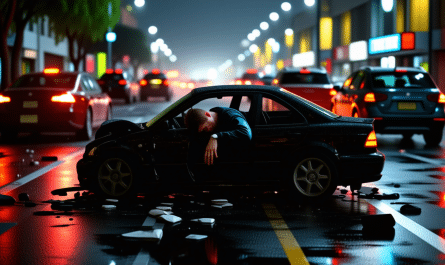 un conducteur complètement ivre s'endort au volant après avoir percuté plusieurs véhicules, provoquant un grave accident de la route.