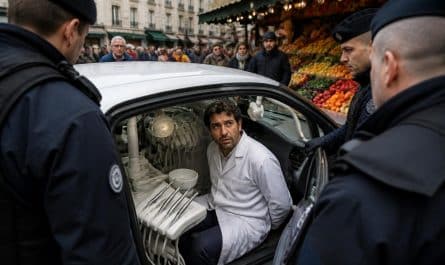 à paris, un imposteur en blouse blanche a été arrêté pour avoir prodigué des soins dentaires illégaux dans sa voiture, ciblant ses victimes principalement sur les marchés. une affaire d'escroquerie sanitaire inquiétante.