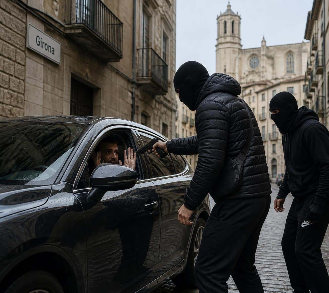 d&eacute;couvrez comment une tentative de braquage d'une voiture appartenant &agrave; un policier en civil a &eacute;chou&eacute; en un &eacute;clair, mettant fin rapidement &agrave; une fuite audacieuse.