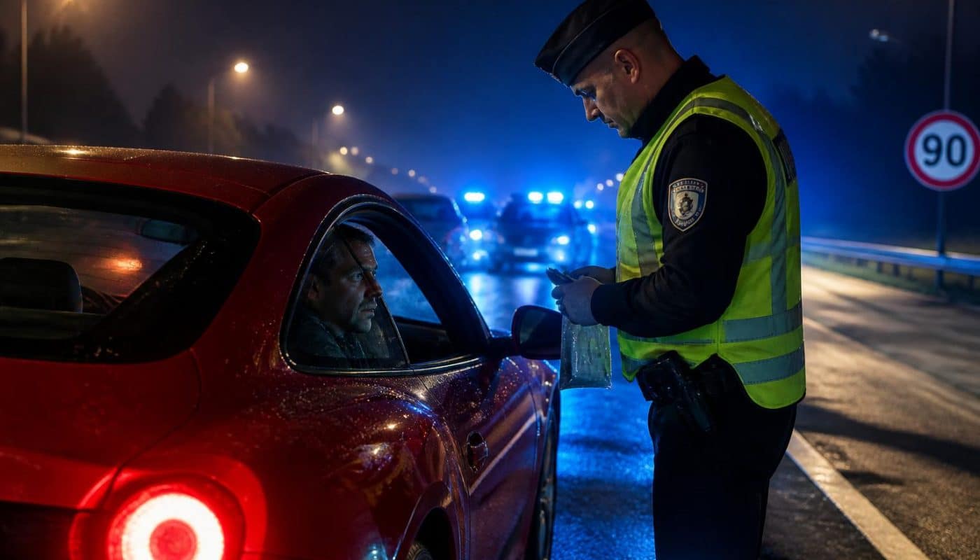 un récidiviste bien connu des gendarmes contrôlé à 216 km/h sous l’emprise de stupéfiants, illustrant les dangers de la conduite sous influence et les actions des forces de l'ordre.