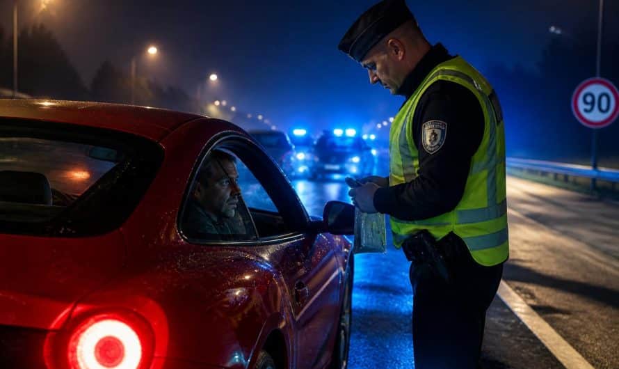 un récidiviste bien connu des gendarmes contrôlé à 216 km/h sous l’emprise de stupéfiants, illustrant les dangers de la conduite sous influence et les actions des forces de l'ordre.