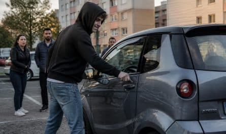 un jeune de 20 ans provoque des troubles en vandalisant une voiture sans permis, affirmant agir « pour s’amuser ». découvrez les détails de cet acte de vandalisme.