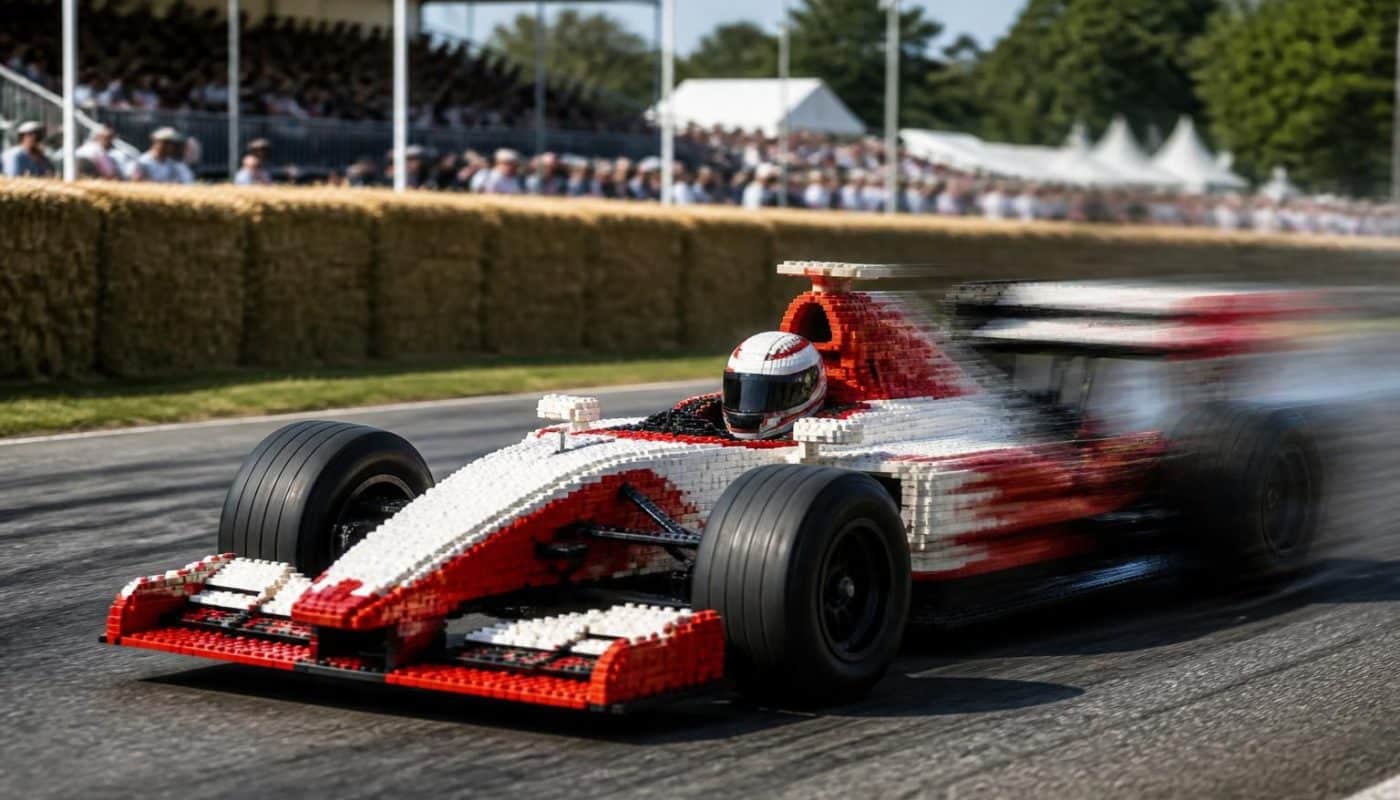 découvrez comment la voiture lego la plus rapide au monde a atteint une vitesse impressionnante de plus de 111 km/h lors de l'événement de goodwood.