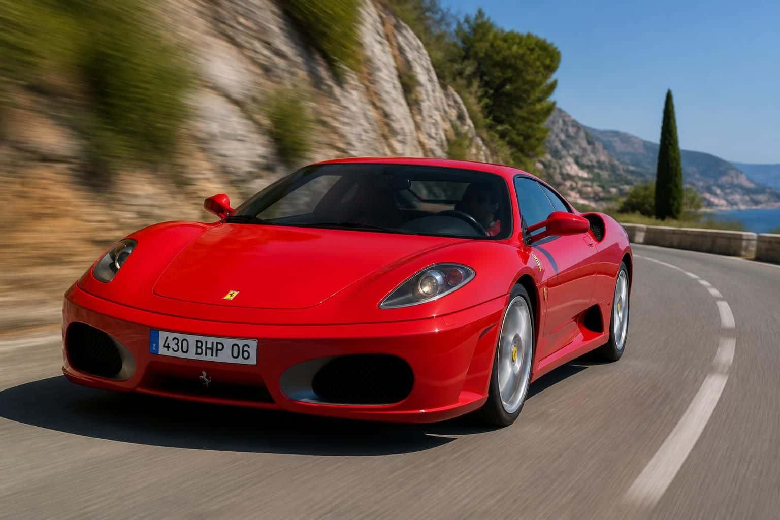 un conducteur flashé à plus de 230 km/h au volant d'une ferrari f430 subit une mise en fourrière spectaculaire, illustrant les conséquences d'une accélération excessive sur route.