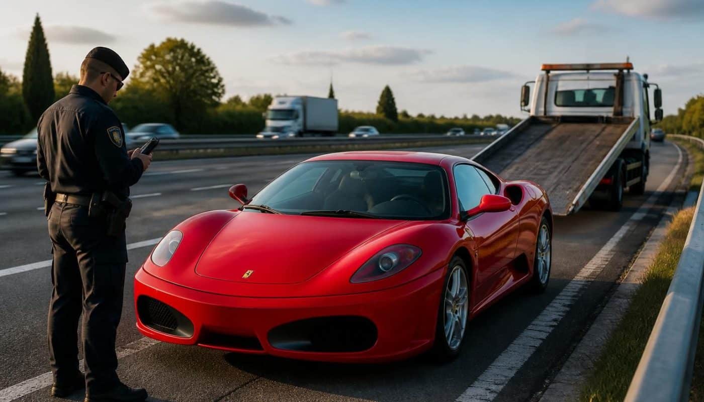un conducteur contrôlé à plus de 230 km/h au volant d'une ferrari f430 subit une mise en fourrière de son véhicule. découvrez les conséquences d'une accélération excessive et les risques encourus.
