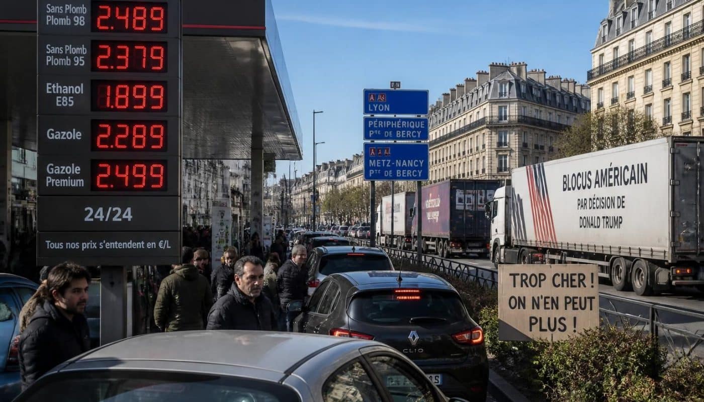 analyse de l'explosion des prix du carburant en france et des répercussions liées au blocus initié par trump, impactant l'économie et la vie quotidienne.