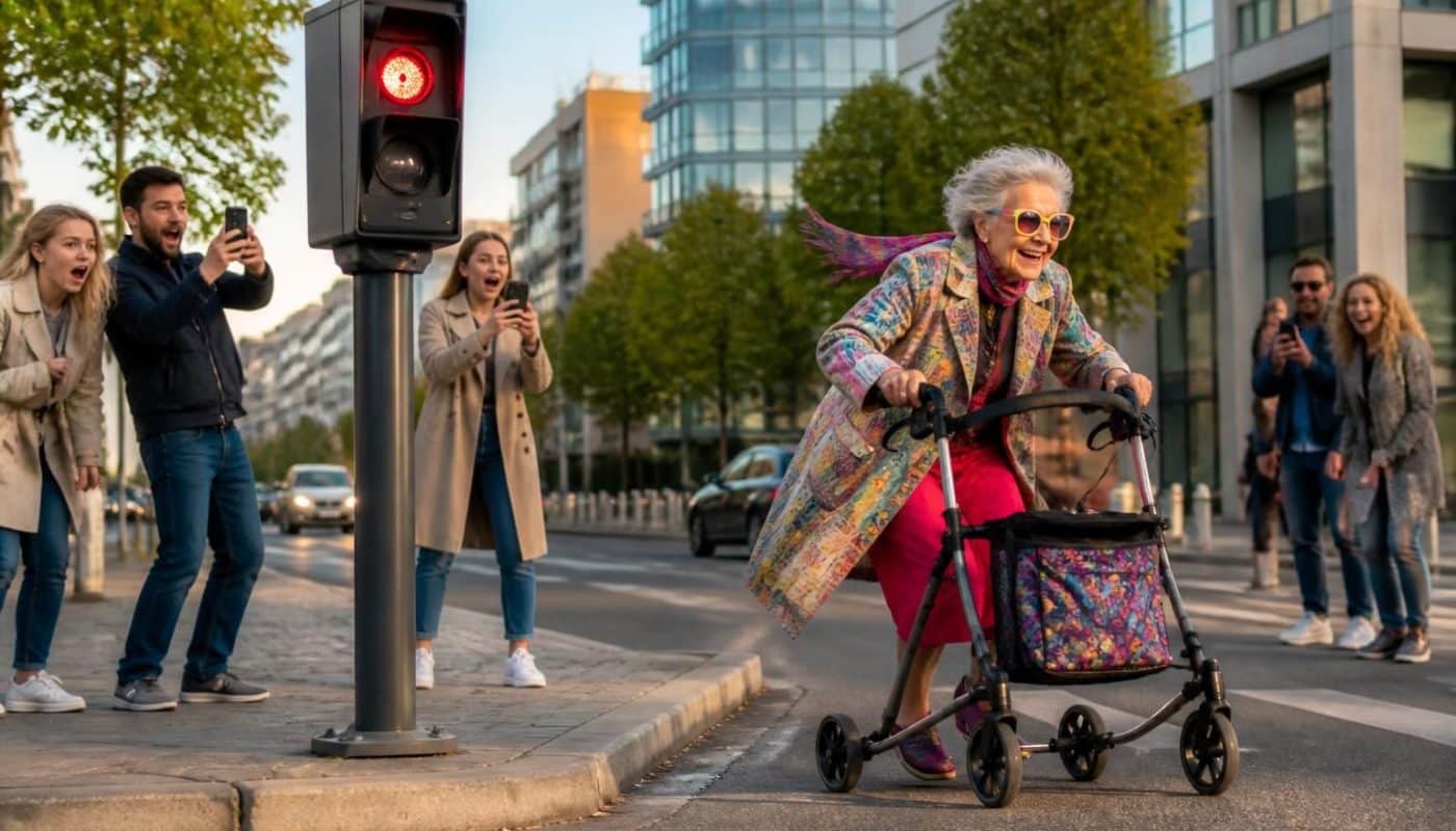 découvrez l'histoire surprenante d'une mamie flashée pour excès de vitesse... en déambulateur, une situation inattendue qui défie toutes les attentes !