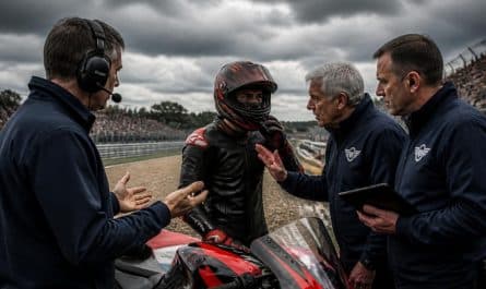 revivez le coup de tonnerre du gp de tchéquie avec l'exclusion spectaculaire de bezzecchi par la fim, qui le prive de courir avec aprilia. toutes les réactions et analyses.