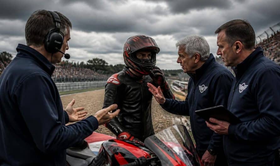 revivez le coup de tonnerre du gp de tchéquie avec l'exclusion spectaculaire de bezzecchi par la fim, qui le prive de courir avec aprilia. toutes les réactions et analyses.