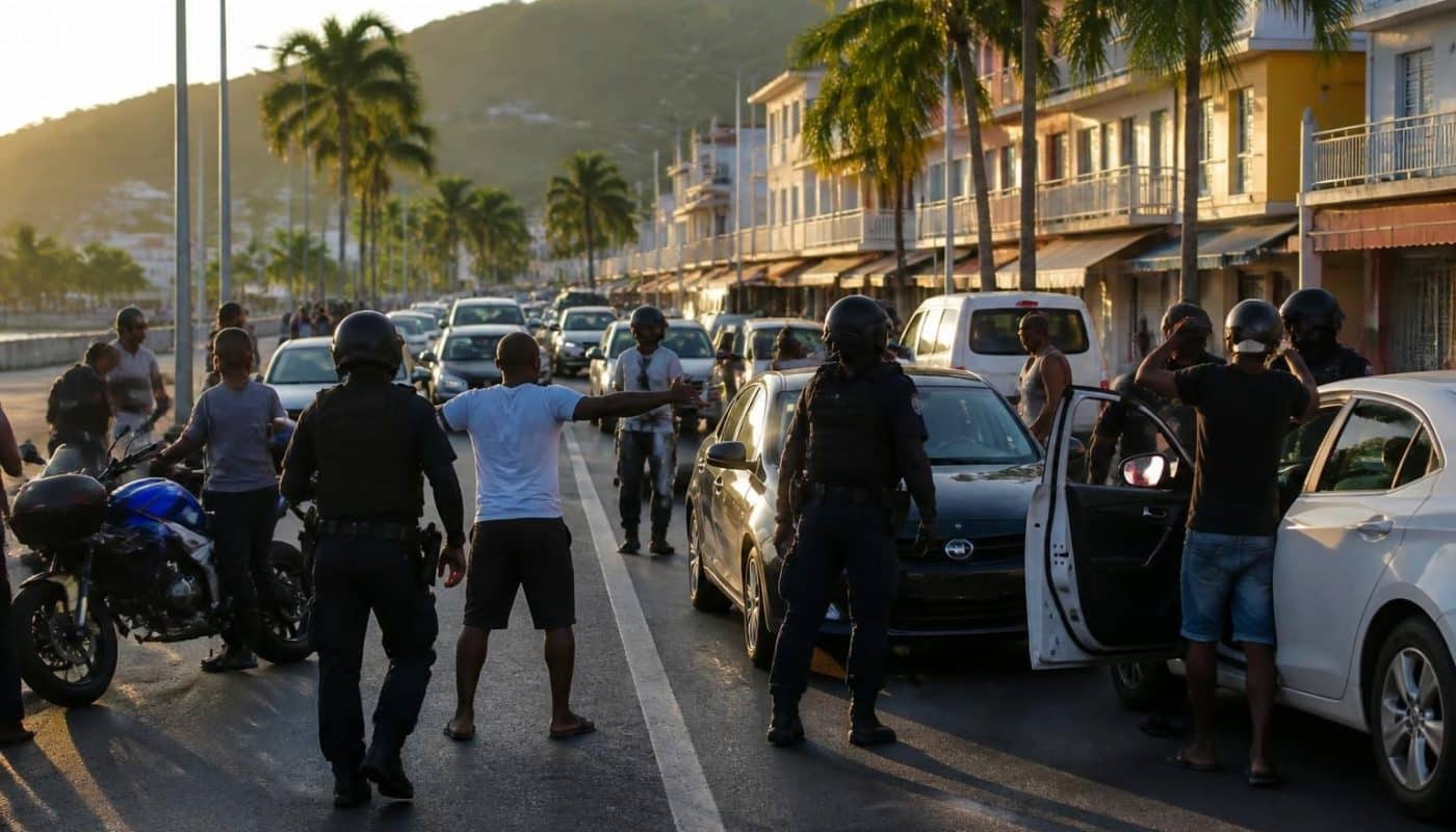 en 2025, la guadeloupe et la martinique enregistrent une hausse spectaculaire de +10 % des cas de refus d'obtempérer, battant tous les records nationaux.