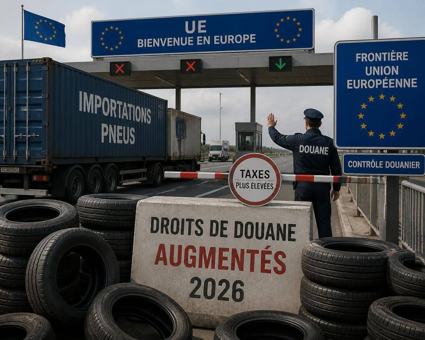 l'europe étend ses mesures protectionnistes en imposant une surtaxe sur les pneus importés de chine, après avoir ciblé les voitures, afin de protéger l'industrie locale.