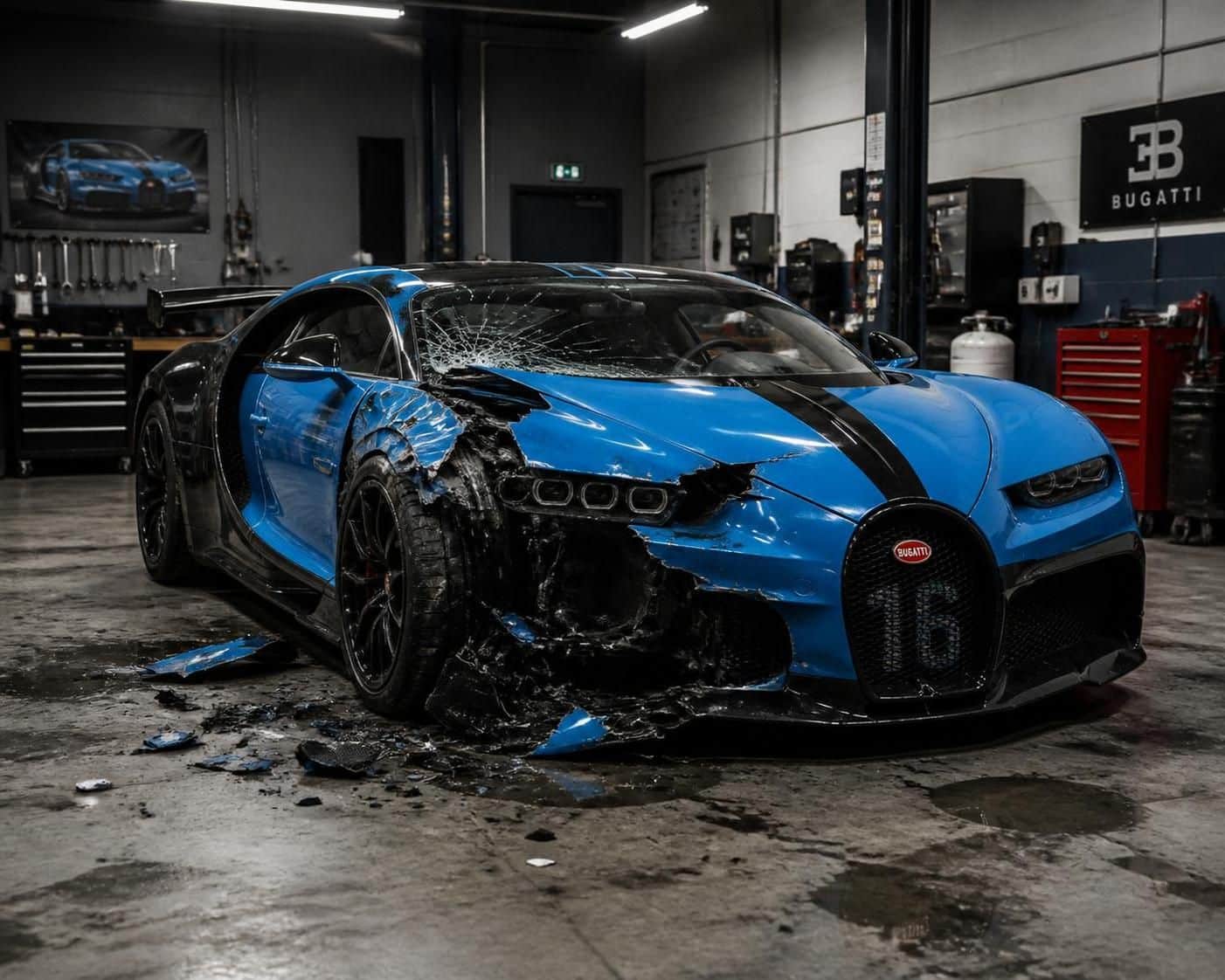 bugatti refuse de réparer une chiron pur sport accidentée, poussant son propriétaire à investir 612 000 € dans un kit de personnalisation exclusif.