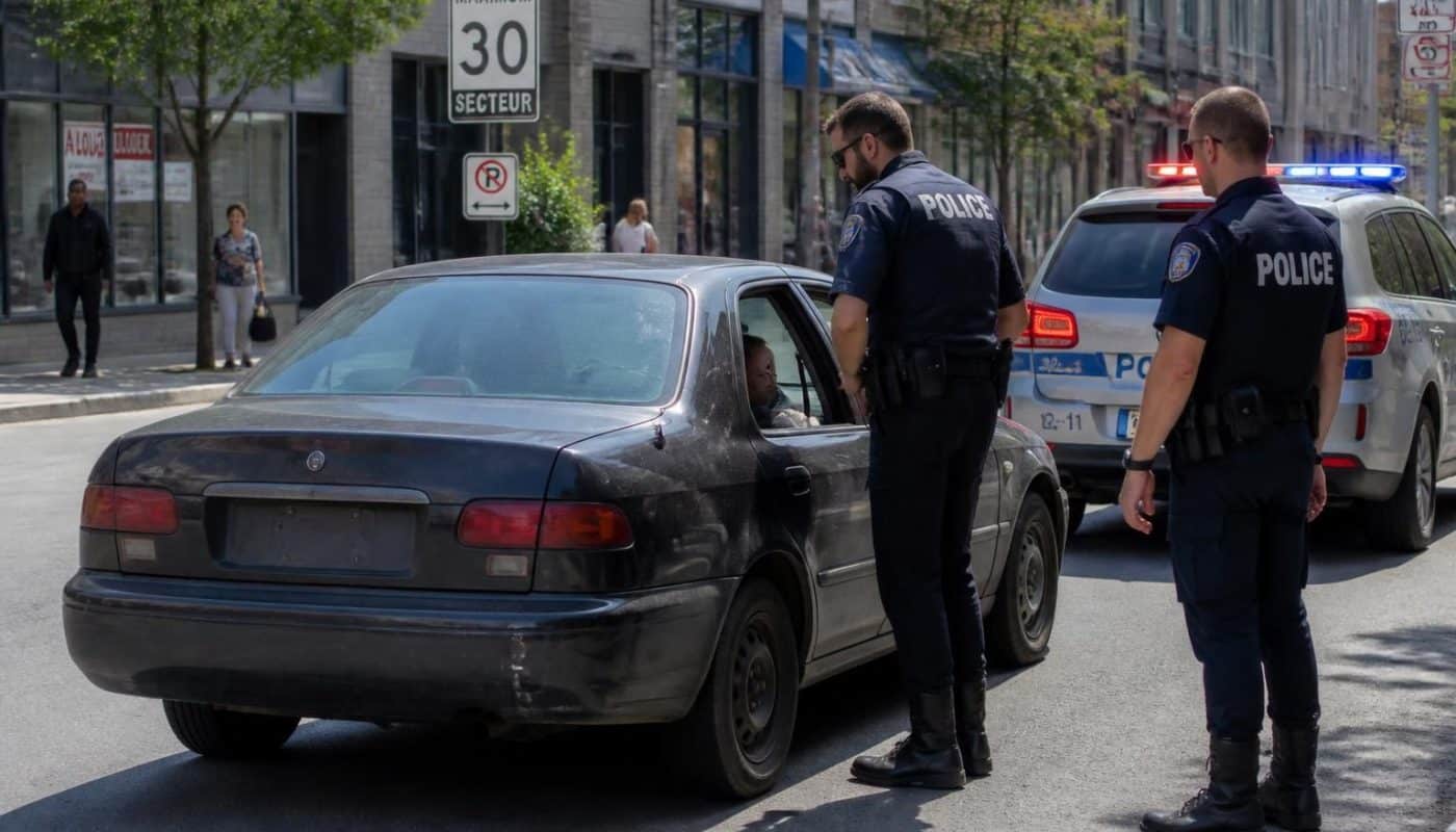 découvrez l'histoire d'un conducteur contrôlé pour excès de vitesse au volant d'une voiture volée et non assurée, et les conséquences légales de cet incident.