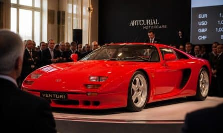 découvrez la mythique venturi 300 atlantique, un joyau de l'automobile française, mise aux enchères pour la toute première fois. une opportunité unique pour les passionnés de voitures de collection.