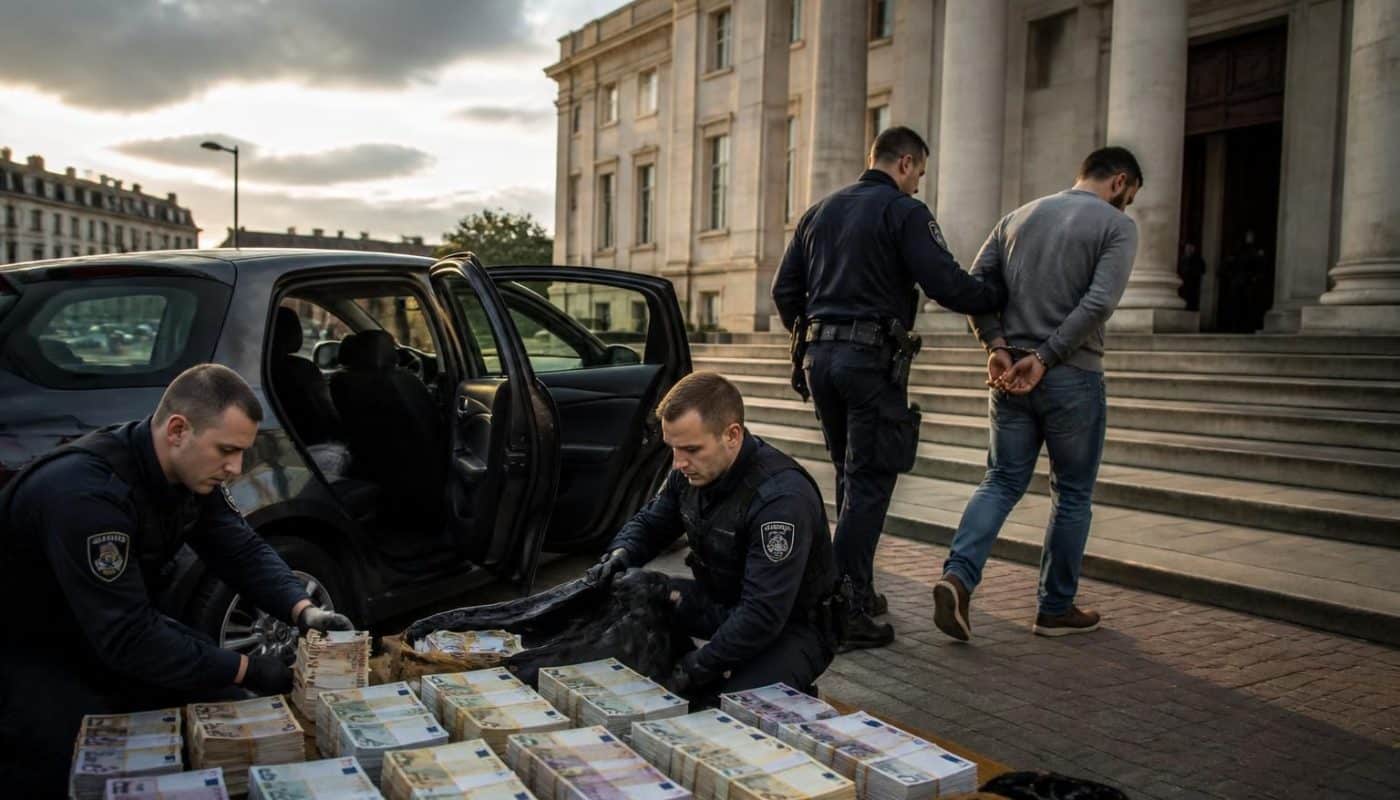 plus de 120 000 € en fausse monnaie trouvés dans un véhicule, le conducteur arrêté et jugé pour faux monnayage. découvrez les détails de cette saisie importante.