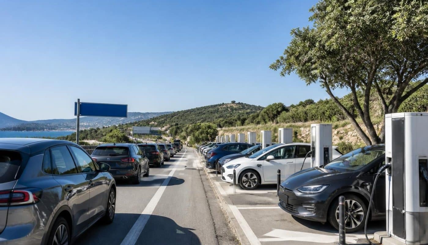 découvrez si les vacances en voiture électrique riment avec files d'attente aux stations de recharge et comment planifier votre trajet pour un voyage serein.