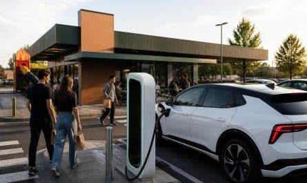 découvrez comment recharger votre voiture électrique lors de votre pause dans ce célèbre fast-food, alliant praticité et innovation pour vos déplacements.