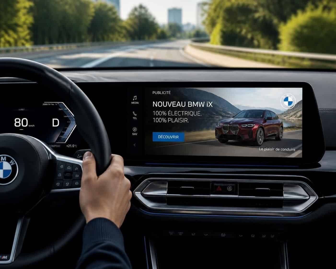 d&eacute;couvrez pourquoi les conducteurs de bmw protestent contre l'apparition de publicit&eacute;s intrusives sur leurs &eacute;crans embarqu&eacute;s et comment cela impacte leur exp&eacute;rience de conduite.