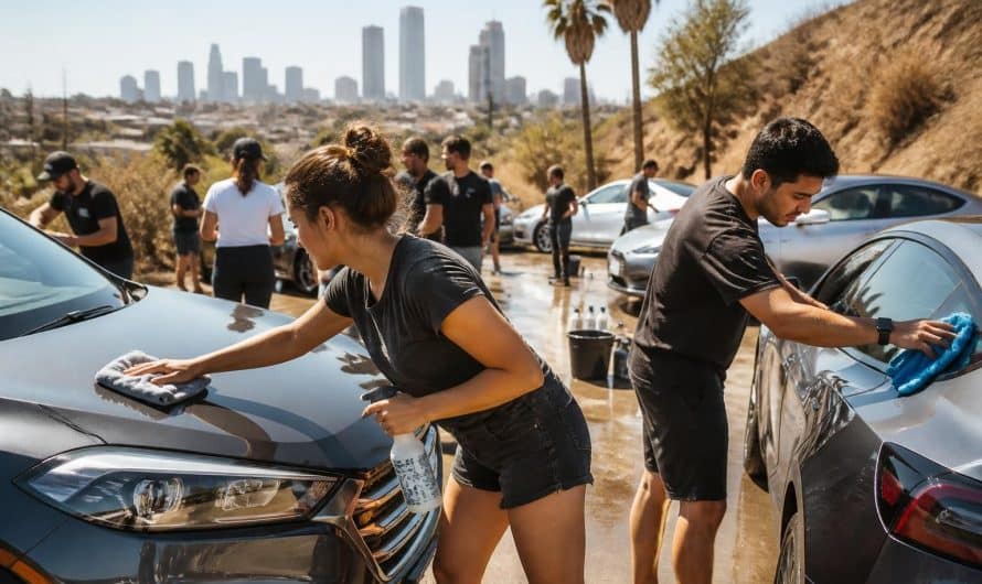 découvrez comment une entreprise de lavage auto innove face à la sécheresse en organisant un concours surprenant de nettoyage sans eau, alliant écologie et créativité.