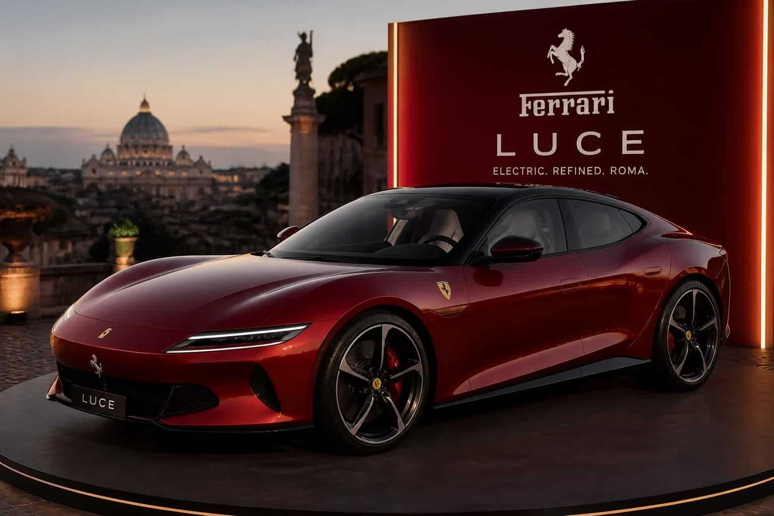 d&eacute;couvrez la ferrari luce, la premi&egrave;re supercar 100% &eacute;lectrique du constructeur italien, offrant plus de 1 100 chevaux pour une performance exceptionnelle et une exp&eacute;rience de conduite in&eacute;dite.