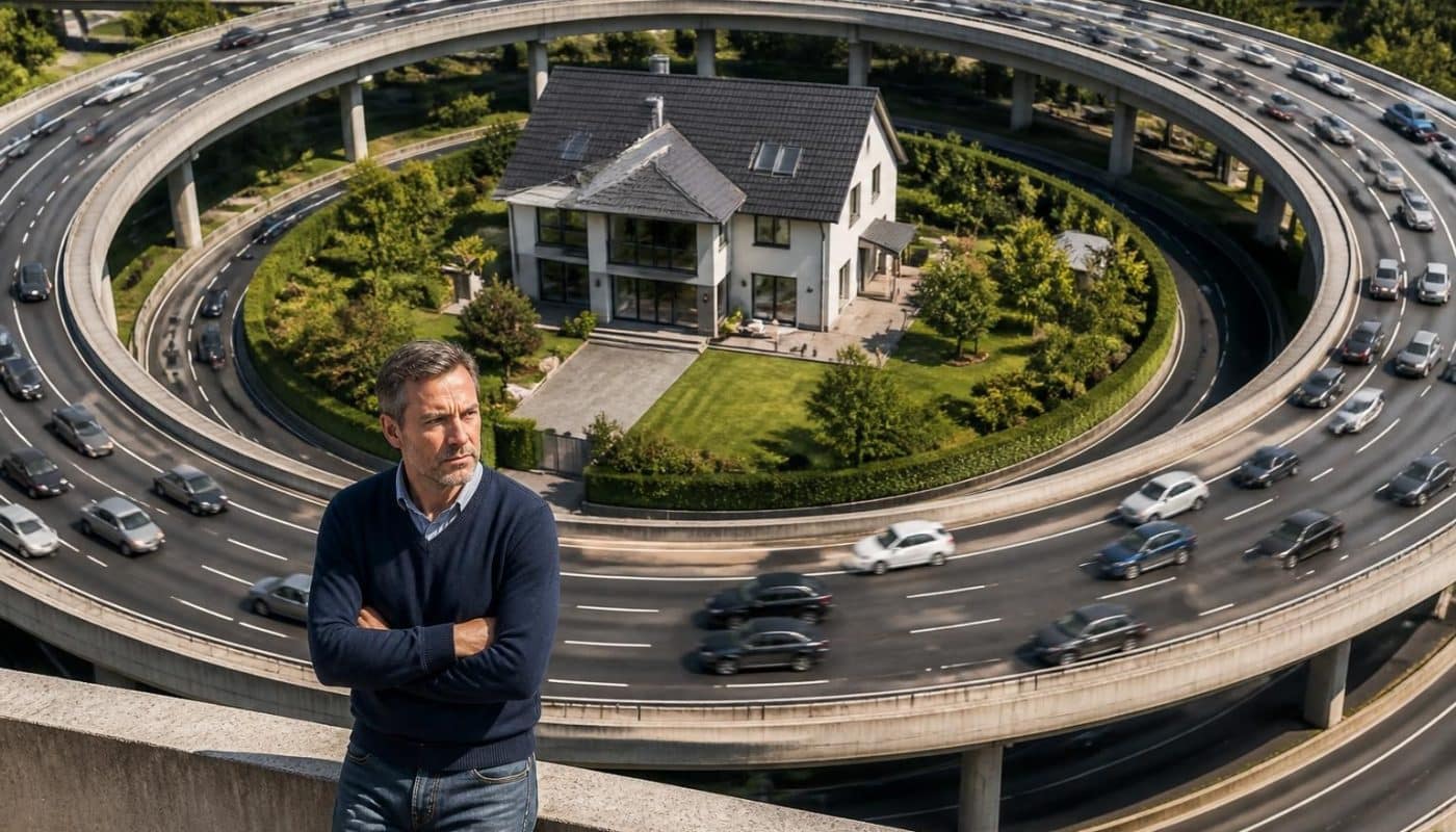 découvrez l'histoire fascinante d'un homme qui refuse une offre de 210 000 € et se retrouve entouré par une autoroute construite autour de sa maison, entre défi et détermination.