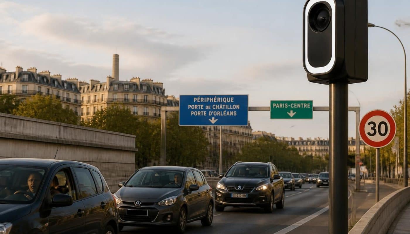 découvrez le nouveau radar à 30 km/h sur le périphérique parisien et comment il surprend les conducteurs en mettant fin aux excès de vitesse à 100 km/h.
