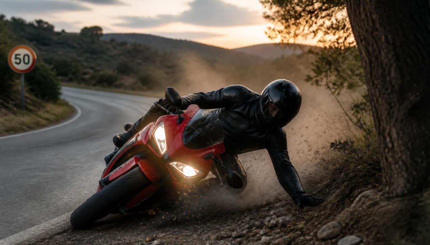 un jeune motard roulait à 110 km/h dans une zone limitée à 50 km/h et a subi de lourdes conséquences. découvrez les détails de cet accident et les risques liés à la vitesse excessive.