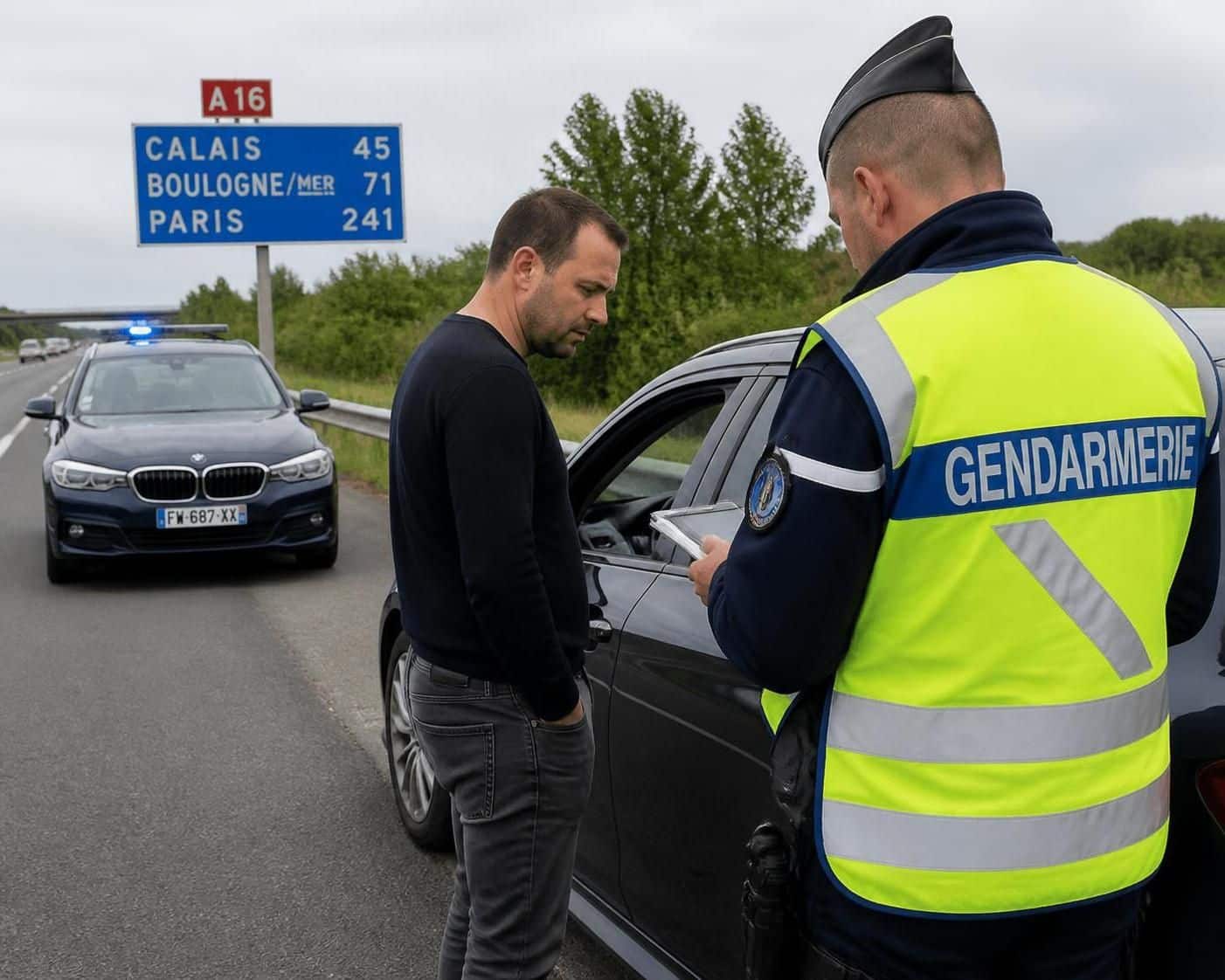 un conducteur flash&eacute; &agrave; 226 km/h voit sa bmw emport&eacute;e vers la fourri&egrave;re &agrave; une vitesse bien plus mod&eacute;r&eacute;e, illustrant les cons&eacute;quences de la vitesse excessive.
