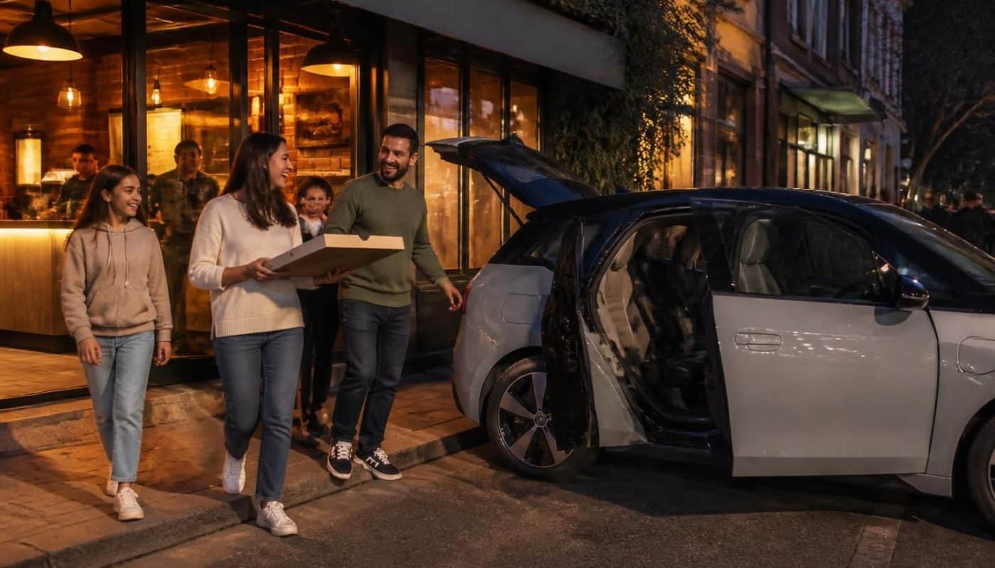 découvrez comment une simple envie de pizza a conduit nos clients à repartir de la pizzeria au volant d'une voiture électrique, pour une expérience surprenante et écologique !