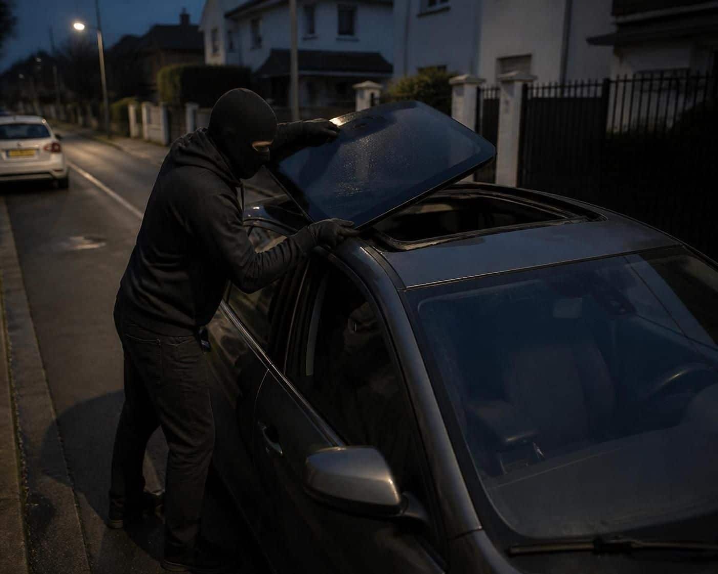 découvrez comment des cambrioleurs audacieux ont réussi à dérober un toit ouvrant de voiture en moins d'une minute, une opération aussi rapide qu'incroyable.
