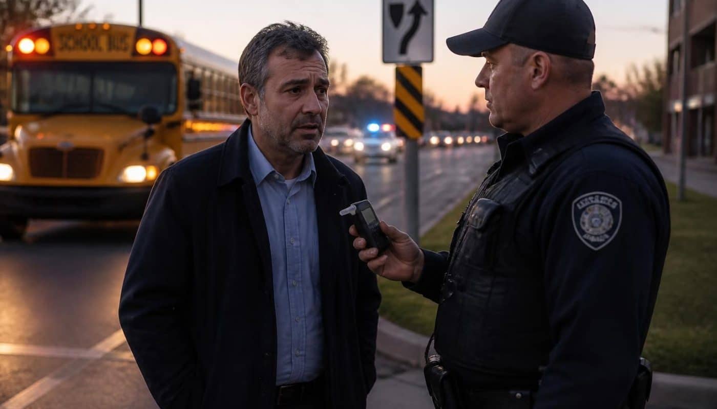 un chauffeur de bus scolaire a été arrêté pour conduite sous influence de stupéfiants et excès de vitesse, mettant en danger la sécurité des élèves.