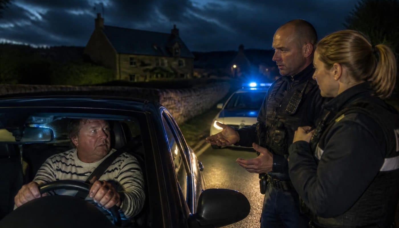 un conducteur en état d'ivresse refuse de se soumettre à un contrôle de police en invoquant son identité bretonne, entraînant une intervention des forces de l'ordre.