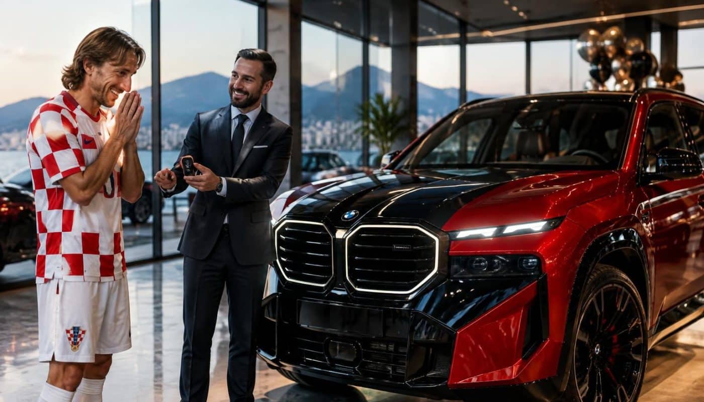 bmw offre un cadeau d’une valeur de plus de 180 000 € à une star du football croate. découvrez de qui il s’agit.