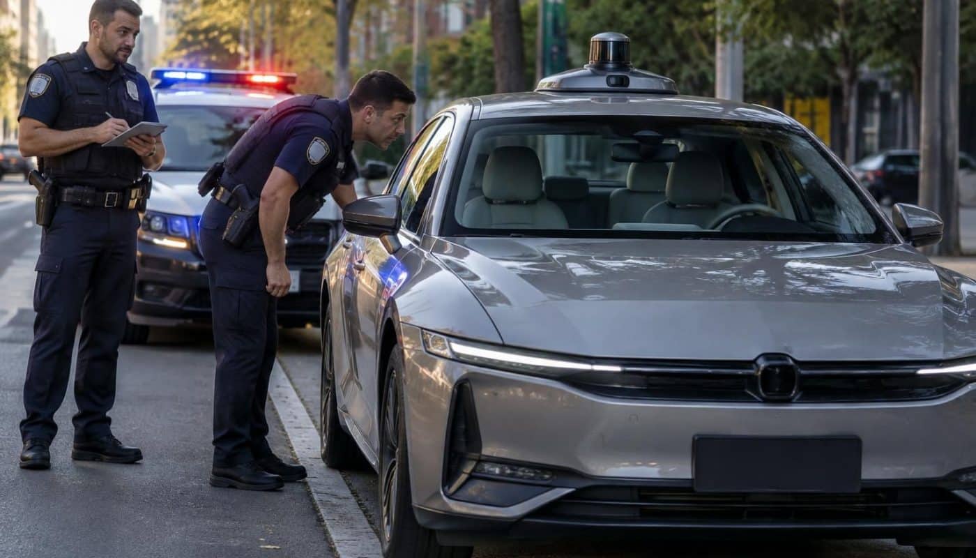 lors d’un contrôle routier surprenant, la police intercepte un véhicule sans conducteur. reste à savoir qui pourra être sanctionné…