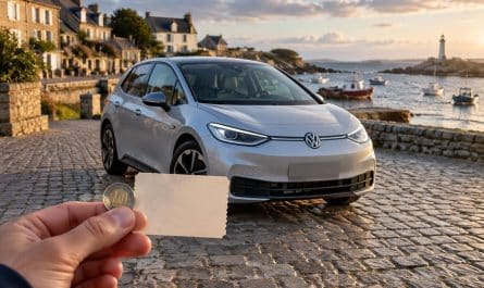 en bretagne, un ticket de tombola à 10 euros vous permet de tenter de gagner une volkswagen électrique estimée à 30 000 euros.