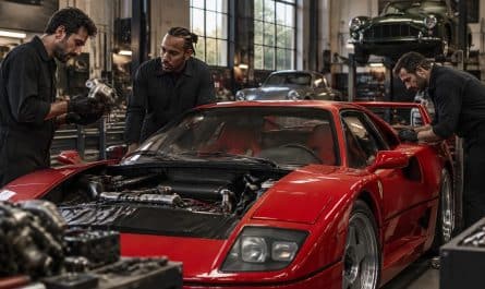 lewis hamilton dévoile les coulisses de la restauration de sa ferrari f40 emblématique et raconte les détails de ce projet passionné.