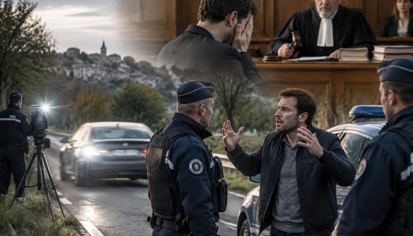 flashé à une vitesse excessive, un automobiliste nie les faits devant les gendarmes, mais la justice prononce finalement une lourde condamnation.